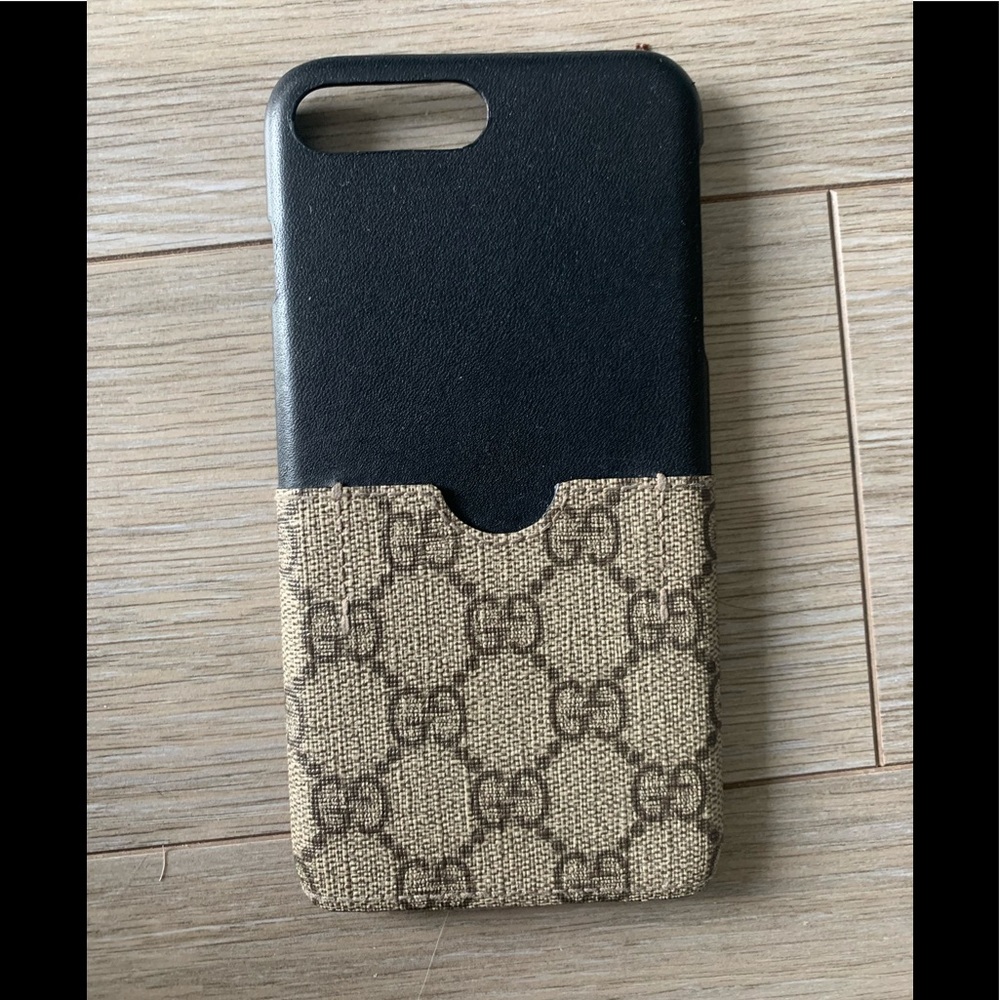 3/$25 Gucci IPhone 7/8Plus Leather Phone Case with Card Pocket
